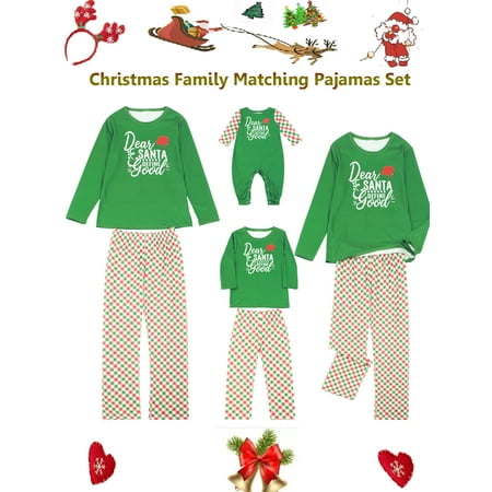 Christmas Family Matching Clothes Set Santa Pullover Tops Plaid Pants Dad Mom Kids Baby Loungewear Holiday Casual Wear
Christmas Family Matching Clothes Set Santa Pullover Tops Plaid Pants Dad Mom Kids Baby Loungewear Holiday Casual Wear