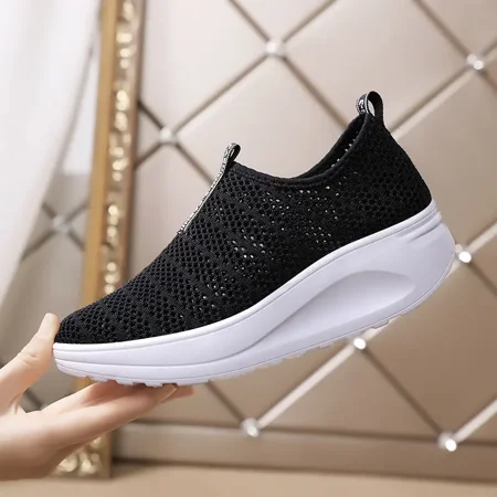 Yishow-AA Breathable Mesh Slip On Walking Shoes Thick Sole Anti-slip Outdoor Camping Traveling Wedge Shoes Women‘s Footwear
Yishow-AA Breathable Mesh Slip On Walking Shoes Thick Sole Anti-slip Outdoor Camping Traveling Wedge Shoes Women‘s Footwear