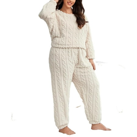 Casual Plain Round Neck Pant Sets Apricot Long Sleeve Plus Size Pajama Sets
Casual Plain Round Neck Pant Sets Apricot Long Sleeve Plus Size Pajama Sets