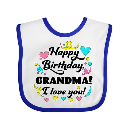 Inktastic Happy Birthday Grandma! I Love You Gift Baby Boy or Baby Girl Bib
Inktastic Happy Birthday Grandma! I Love You Gift Baby Boy or Baby Girl Bib