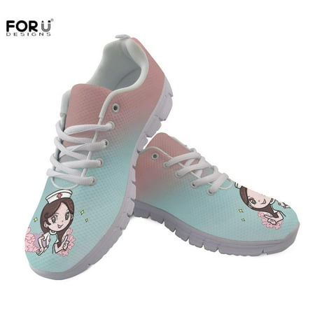 Casual Ladies Flat Sneakers Cartoon Nurse Pattern Gradient Background Comfortable Women s Flats Lace Up Shoes 2021
Casual Ladies Flat Sneakers Cartoon Nurse Pattern Gradient Background Comfortable Women s Flats Lace Up Shoes 2021