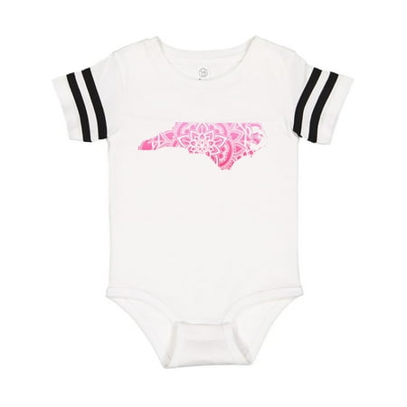 Inktastic North Carolina Silhouette Mandala Gift Baby Boy or Baby Girl Bodysuit