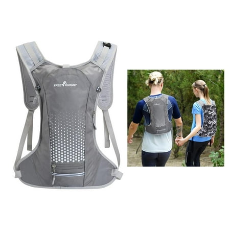 Outdoor Running Hiking Backpack Pouch Climbing Vest Pack Grey