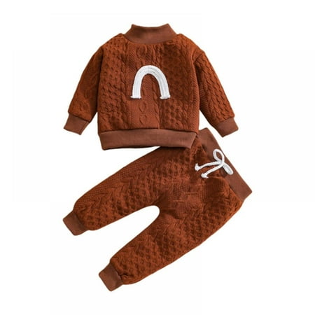 Toddler Girl Clothes Cute Baby Infant Knit Outfits Set Sweatshirt Top Sweatpants Pants Sweatsuit 2PCS Fall Winter
Toddler Girl Clothes Cute Baby Infant Knit Outfits Set Sweatshirt Top Sweatpants Pants Sweatsuit 2PCS Fall Winter