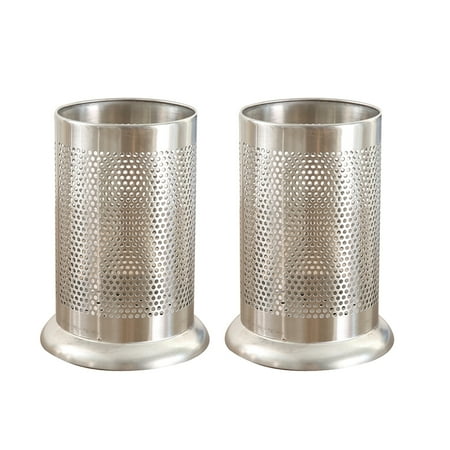 2 Pcs Stainless Steel Chopsticks Holder Widen Base Spoons Forks Utensil Organizer Tableware Drying Rack (Dense Hole Silver)
2 Pcs Stainless Steel Chopsticks Holder Widen Base Spoons Forks Utensil Organizer Tableware Drying Rack (Dense Hole Silver)