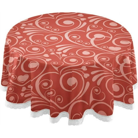 SKYSONIC Valentine s Day Love Heart Round Tablecloth Washable Oil Proof Table Cover for Kitchen Holiday Party Wedding Picnic Decoration
SKYSONIC Valentine s Day Love Heart Round Tablecloth Washable Oil Proof Table Cover for Kitchen Holiday Party Wedding Picnic Decoration