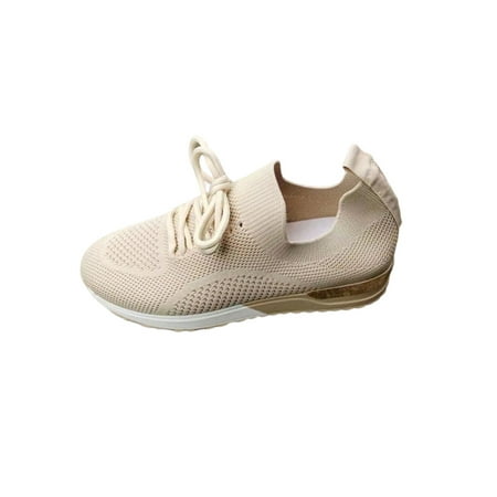 UKAP Women Sneakers Lace Up Sock Sneaker Knit Upper Walking Shoe Lightweight Casual Shoes Womens Slip On Breathable Beige 8.5
UKAP Women Sneakers Lace Up Sock Sneaker Knit Upper Walking Shoe Lightweight Casual Shoes Womens Slip On Breathable Beige 8.5