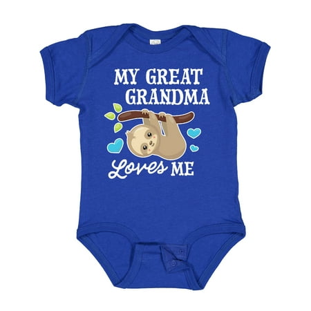 Inktastic My Great Grandma Loves Me with Sloth and Hearts Gift Baby Boy or Baby Girl Bodysuit
Inktastic My Great Grandma Loves Me with Sloth and Hearts Gift Baby Boy or Baby Girl Bodysuit