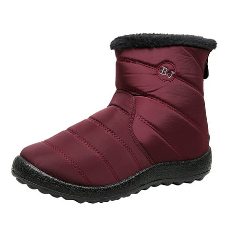 Qufokar Easy Slip On Snow Boots for Women Womens Short Boots Snow Fashion Women Winter Water Proof Flat Zipper Keep Warm Snow Boots Comfortable Mid Boots Shoes
Qufokar Easy Slip On Snow Boots for Women Womens Short Boots Snow Fashion Women Winter Water Proof Flat Zipper Keep Warm Snow Boots Comfortable Mid Boots Shoes