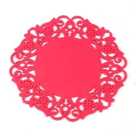 Wavespets Hollow Lace Flower Design Round Silicone Table Cups Coaster Heat Resistant Pads New
Wavespets Hollow Lace Flower Design Round Silicone Table Cups Coaster Heat Resistant Pads New