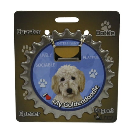 I Love my Goldendoodle Magnetic Bottle Opener