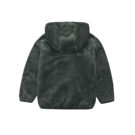 Kids Fleece Full-Zip Hooded Jacket Boys Girls Double Sherpa Sweatshirt Winter Soft Warm Coat Outerwear 
Kids Fleece Full-Zip Hooded Jacket Boys Girls Double Sherpa Sweatshirt Winter Soft Warm Coat Outerwear