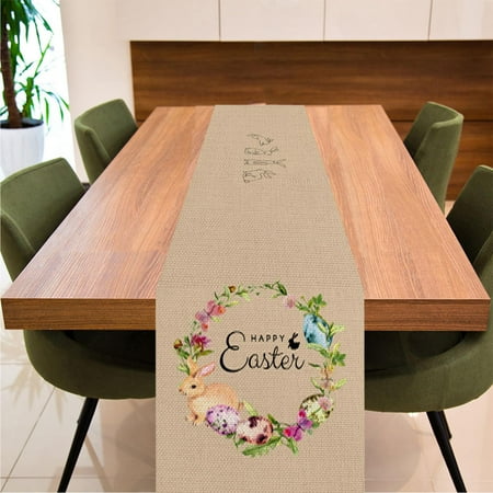 Easter Table Flag Linen Sturdy And Durable Tablecloth Oil And Stain Resistants Tablecloth Decorative Table Banner(A)
Easter Table Flag Linen Sturdy And Durable Tablecloth Oil And Stain Resistants Tablecloth Decorative Table Banner(A)