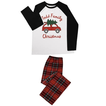 Puloru 2Pcs Parent-Children Christmas Loungewear Letter Print O-Neck Long-Sleeves Pullover + Plaid Elastic-Waist Pants Pajama Set
Puloru 2Pcs Parent-Children Christmas Loungewear Letter Print O-Neck Long-Sleeves Pullover + Plaid Elastic-Waist Pants Pajama Set