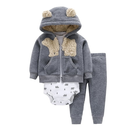 QWERTYU Infant Baby Toddler Child Girl Boy Outfit Clothing Set Pullover Jacket and Pants Set Long Sleeve Gray
QWERTYU Infant Baby Toddler Child Girl Boy Outfit Clothing Set Pullover Jacket and Pants Set Long Sleeve Gray