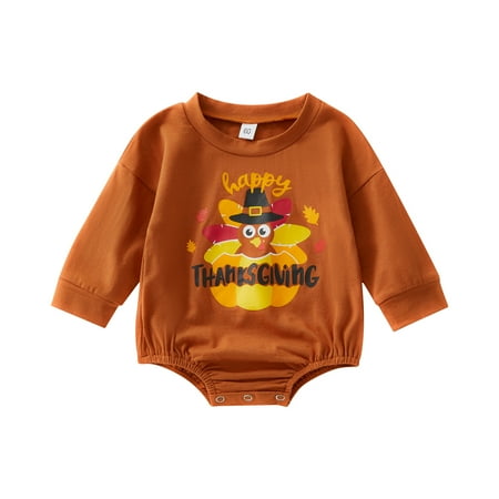 Meihuida Thanksgiving Toddler Baby Girl Boy Rompers Turkey Letter Print Casual Long Sleeve Jumpsuit 
Meihuida Thanksgiving Toddler Baby Girl Boy Rompers Turkey Letter Print Casual Long Sleeve Jumpsuit