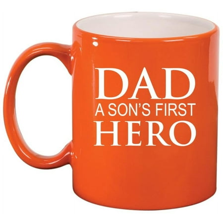 Dad A Son s First Hero Ceramic Coffee Mug Tea Cup Gift for Father From Son Gift For Dad (11oz Orange)
Dad A Son s First Hero Ceramic Coffee Mug Tea Cup Gift for Father From Son Gift For Dad (11oz Orange)