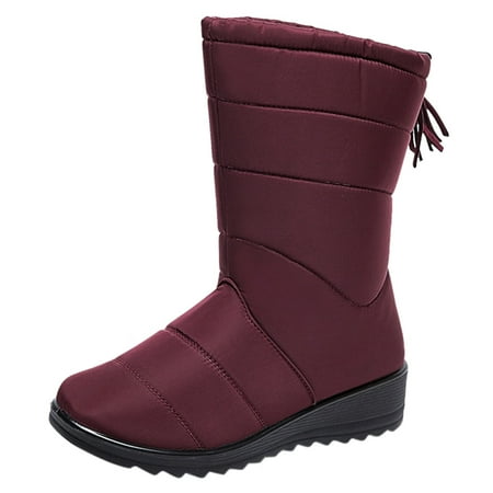 Women Winter Solid Color Keep Warm Shoes Middle Boots Plus Velvet Boot Flat Snow Boots
Women Winter Solid Color Keep Warm Shoes Middle Boots Plus Velvet Boot Flat Snow Boots