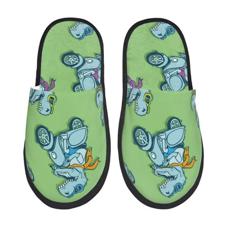 Tideii Motorcycle Riding Dinosaur for Home Indoor Cotton Slippers Autumn and Winter EVA Plush Slippers Household Supplies Unisex-Medium
Tideii Motorcycle Riding Dinosaur for Home Indoor Cotton Slippers Autumn and Winter EVA Plush Slippers Household Supplies Unisex-Medium
