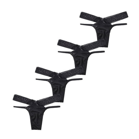 Tawop Sexy 4Pc Women Lace Flowers Low Waist Underwear Panties G-String Lingerie Thongs Underwear Organizer
Tawop Sexy 4Pc Women Lace Flowers Low Waist Underwear Panties G-String Lingerie Thongs Underwear Organizer