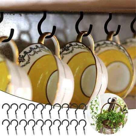 Decorative Wall Hooks Ceiling Hooks For Hanging Heavy Duty Wall Mount Ceiling Hook For Hanging Bird Feeders Planters (20PCs)
Decorative Wall Hooks Ceiling Hooks For Hanging Heavy Duty Wall Mount Ceiling Hook For Hanging Bird Feeders Planters (20PCs)