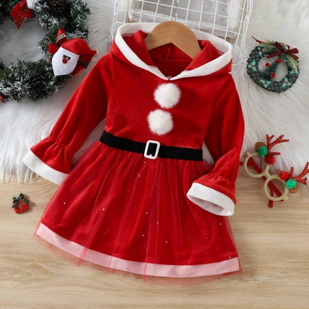 PEONAVET Toddler Fall Outfits For Girls Christmas Baby Girl Outfit Christmas Autumn And Winter Girls Long Sleeve Patchwork Hooded Children s Dress Christmas Dress
PEONAVET Toddler Fall Outfits For Girls Christmas Baby Girl Outfit Christmas Autumn And Winter Girls Long Sleeve Patchwork Hooded Children s Dress Christmas Dress