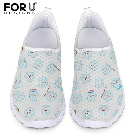 FORUDESIGNS Cute Cartoon Tooth Care Pattern Women s Flat Shoes Breathable Air Mesh Sneakers Leisure Loafers for Ladies Shoes
FORUDESIGNS Cute Cartoon Tooth Care Pattern Women s Flat Shoes Breathable Air Mesh Sneakers Leisure Loafers for Ladies Shoes