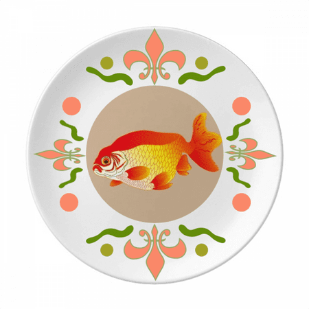 painting japanese culture fiish Flower Ceramics Plate Tableware Dinner Dish