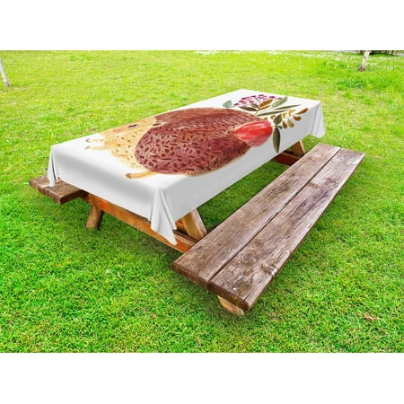 Animal Outdoor Tablecloth Cute Hand Painted Illustration with Adorable Hedgehog with Flowers in Watercolors Decorative Washable Fabric Picnic Tablecloth 58 X 104 Inches Multicolor by Ambesonne
Animal Outdoor Tablecloth Cute Hand Painted Illustration with Adorable Hedgehog with Flowers in Watercolors Decorative Washable Fabric Picnic Tablecloth 58 X 104 Inches Multicolor by Ambesonne