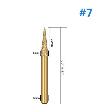 BAMILL 6mm Shank Vacuum Brazed Diamond Burr Head Grinding Rotary File For Stone Steel
BAMILL 6mm Shank Vacuum Brazed Diamond Burr Head Grinding Rotary File For Stone Steel