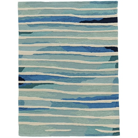 Trio Silt Ivory And Blue 8X10