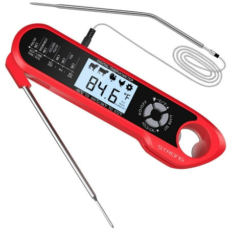 Meat Thermometer Dual Probe Food Thermometer with Backlight