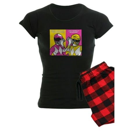 CafePress - Power Rangers On Their Cell Ph - Women s Dark Pajamas