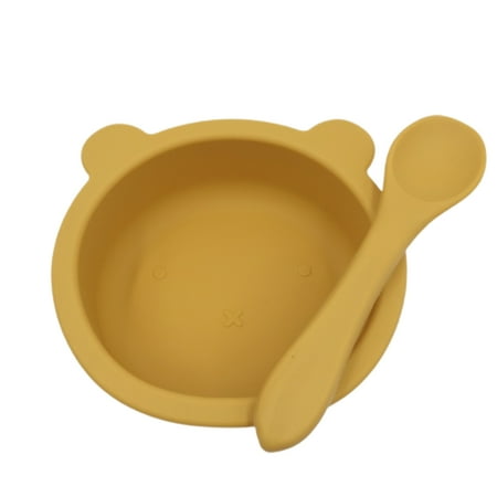 iaksohdu 1 Set Feeding Bowl Adorable Fall Resistant Bear Shape Silicon Suction Bowl with Spoon for Home
iaksohdu 1 Set Feeding Bowl Adorable Fall Resistant Bear Shape Silicon Suction Bowl with Spoon for Home