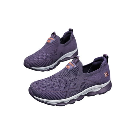 Daeful Ladies Running Shoe Mesh Walking Shoes Slip On Sneakers Comfortable Breathable Sock Sneaker Women Wide Width Trainers Purple 5
Daeful Ladies Running Shoe Mesh Walking Shoes Slip On Sneakers Comfortable Breathable Sock Sneaker Women Wide Width Trainers Purple 5