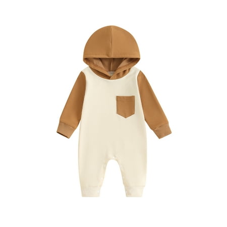 Wassery Baby Boy Fall Hoodie Jumpsuits Clothes 3M 6M 9M 12M 18M Newborn Boys Long Sleeve Contrast Color Bodysuit Autumn Romper Clothing for Infant Boy
Wassery Baby Boy Fall Hoodie Jumpsuits Clothes 3M 6M 9M 12M 18M Newborn Boys Long Sleeve Contrast Color Bodysuit Autumn Romper Clothing for Infant Boy