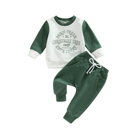 Toddler Baby Boys Christmas Outfit Long Sleeve Letter Print Sweatshirt Tops + Drawstring Pants Clothes Sets
Toddler Baby Boys Christmas Outfit Long Sleeve Letter Print Sweatshirt Tops + Drawstring Pants Clothes Sets