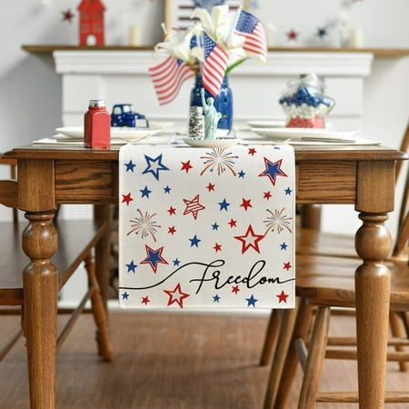 JIETEN Independence Day Table Runner Holiday Print Vintage Independence Day Decoration Tablecloth Easter Home Decor Decorative Table Banner B
JIETEN Independence Day Table Runner Holiday Print Vintage Independence Day Decoration Tablecloth Easter Home Decor Decorative Table Banner B
