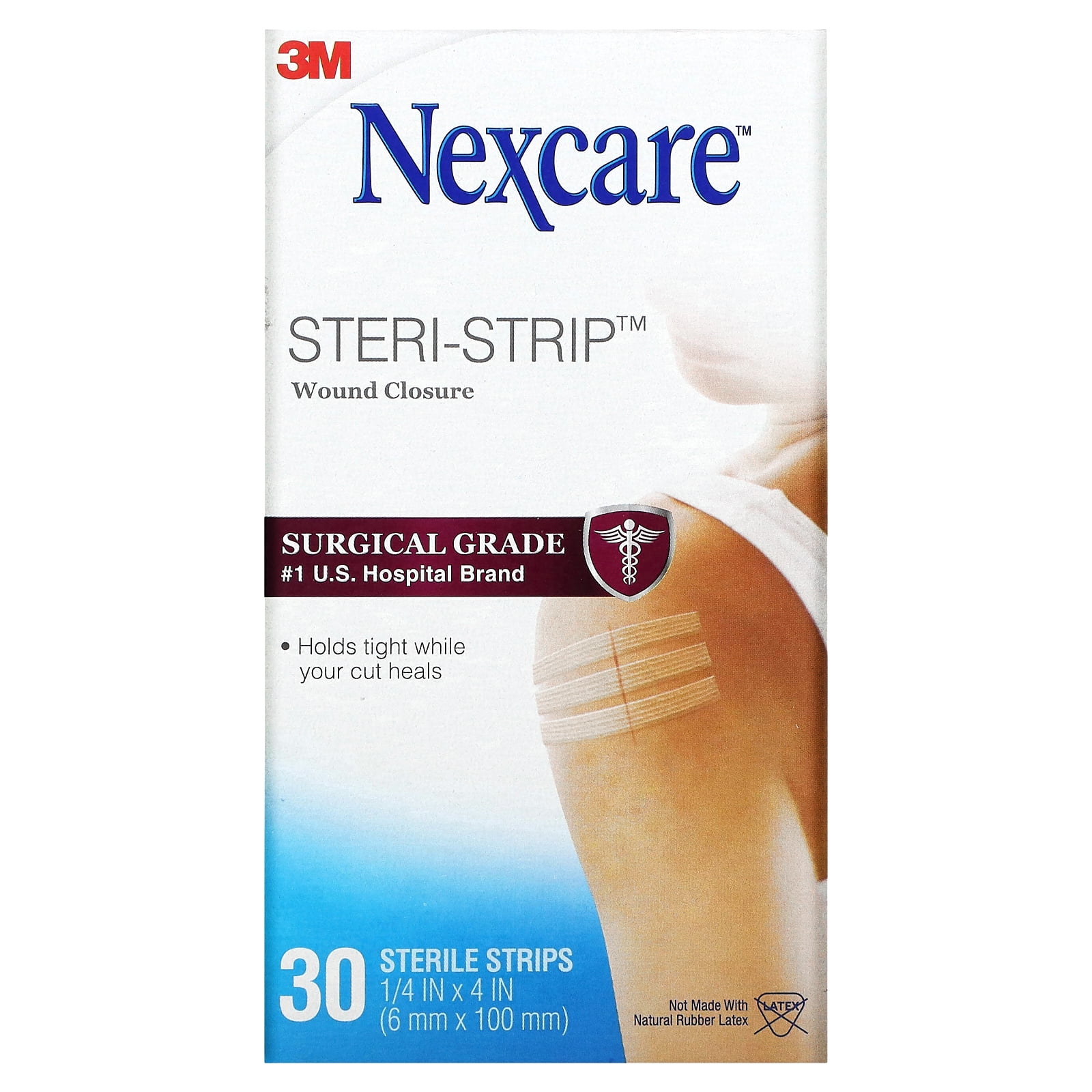 Nexcare Steri Strip Wound Closure 30 Sterile Strips Walmart