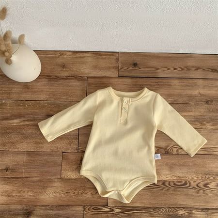 NIUREDLTD Baby Unisex Cotton Candy Color Solid Long Sleeve Cotton Romper Bodysuit Clothing
NIUREDLTD Baby Unisex Cotton Candy Color Solid Long Sleeve Cotton Romper Bodysuit Clothing