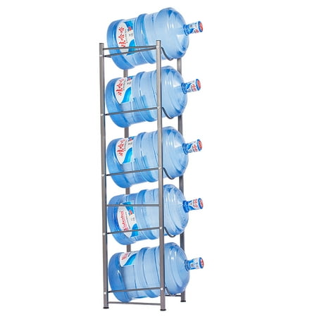 Goorabbit 5-Tier Water Rack Stainless Steel Heavy Duty Water Cooler Jug Rack