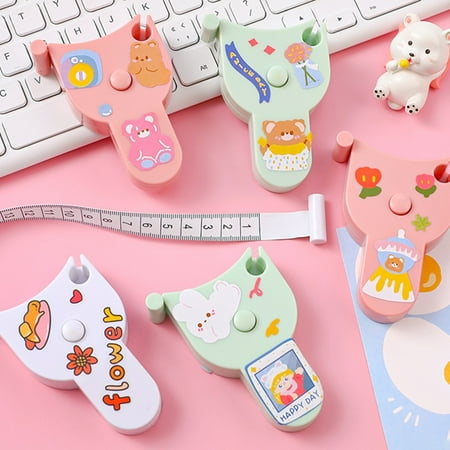 1 Set Automatic Telescopic Tape Compact Size Flexible High-Precision Wear Resistant Bend Freely Telescopic Measuring Tape with Cartoon Sticker Set Home Supplies
1 Set Automatic Telescopic Tape Compact Size Flexible High-Precision Wear Resistant Bend Freely Telescopic Measuring Tape with Cartoon Sticker Set Home Supplies