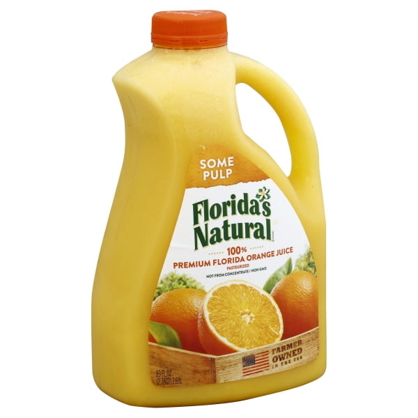 Florida S Natural Premium Florida Orange Juice Some Pulp Walmart