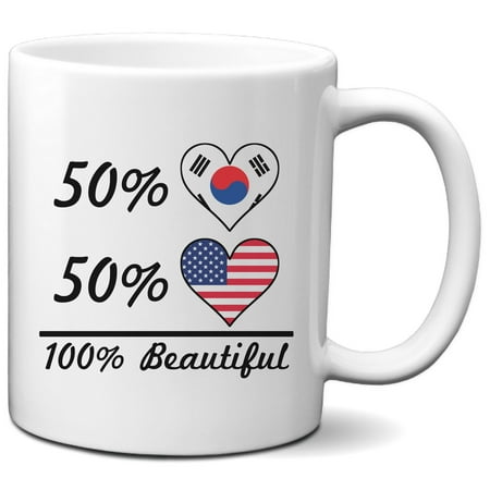 50% Korean 50% American 100% Beautiful Coffee Mug