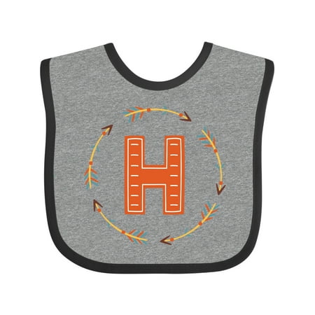 Inktastic Letter H Tribal Arrow Monogram Gift Baby Boy or Baby Girl Bib