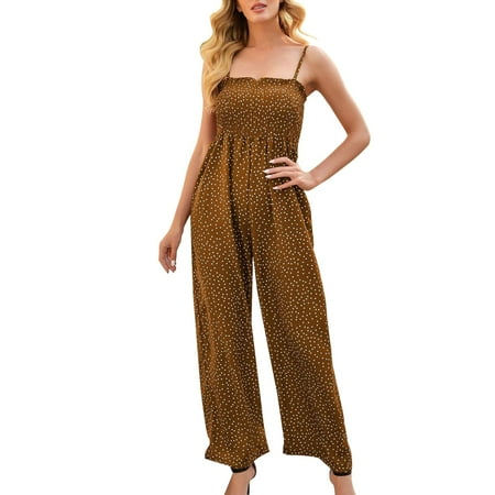 Linen Jumpsuits For Women Casual Summer Spring And Wave Dot Print Chest Wrap Loose Wide Leg Trousers Short Rompers For Women Summer
Linen Jumpsuits For Women Casual Summer Spring And Wave Dot Print Chest Wrap Loose Wide Leg Trousers Short Rompers For Women Summer