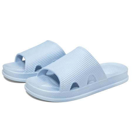 Womens Slippers Lightweight Non-Slip Open Toe Shower Bathroom Slippers Quick Drying Beach Pool Gym House Slippers Sky Blue
Womens Slippers Lightweight Non-Slip Open Toe Shower Bathroom Slippers Quick Drying Beach Pool Gym House Slippers Sky Blue