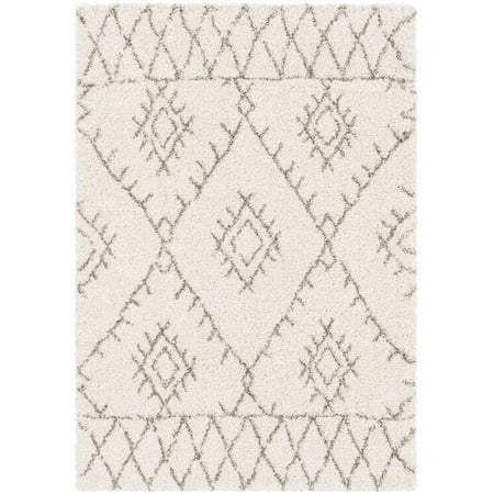 Surya SGT2301-6796 Serengeti Shag 6 ft. 7 in. x 9 ft. 6 in. Machine Made Bohemian & Global Rectangle Area Rug, Multi Color