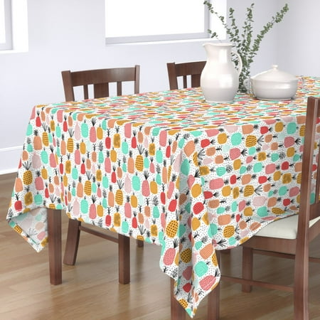 Cotton Sateen Tablecloth 70 x 90 - Pineapples Pineapple Fruit Pattern Bright Geometric Summer Foods Cute Colorful Girls Room Tropical Print Custom Table Linens by Spoonflower
Cotton Sateen Tablecloth 70 x 90 - Pineapples Pineapple Fruit Pattern Bright Geometric Summer Foods Cute Colorful Girls Room Tropical Print Custom Table Linens by Spoonflower