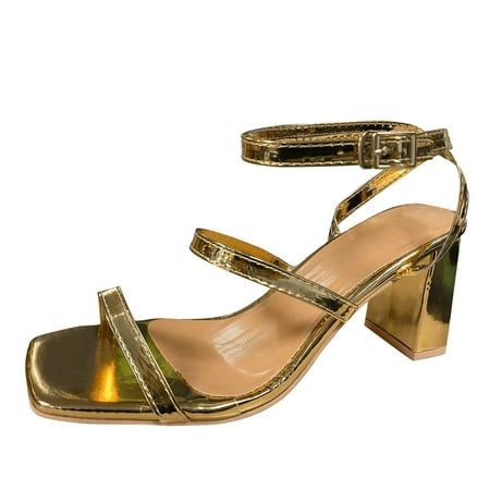 QYZEU Womens Boots Low Heel Knee High Sandals for Women Dressy Summer Heel Ladies Fashion Solid Color Bright Leather Square Head Open Toe Buckle Thick High Heel Sandals
QYZEU Womens Boots Low Heel Knee High Sandals for Women Dressy Summer Heel Ladies Fashion Solid Color Bright Leather Square Head Open Toe Buckle Thick High Heel Sandals